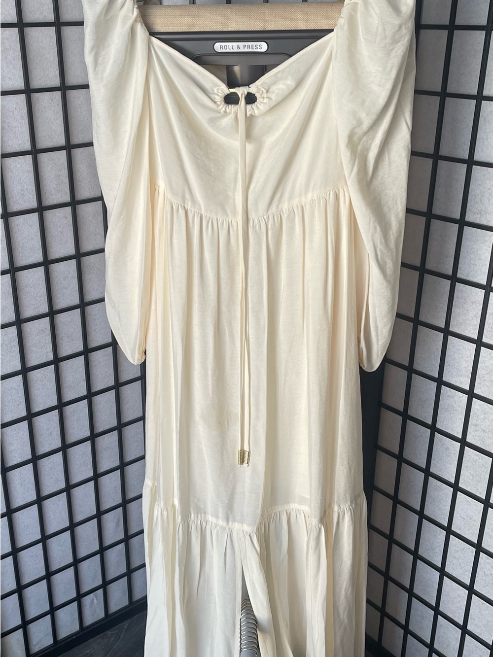Jonathan Simkhai Cream Tie-Front Maxi Tunic